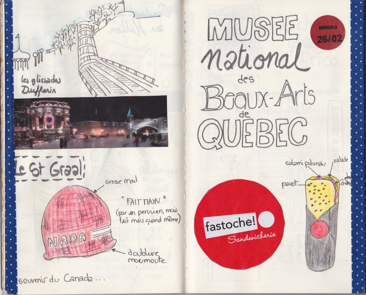 Sketchbook : voyage au Québec 2014